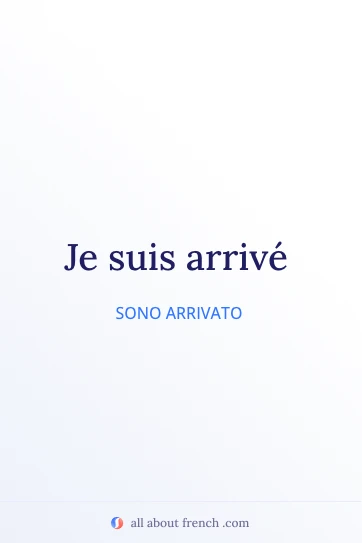 citazione francese estetica je suis arrive