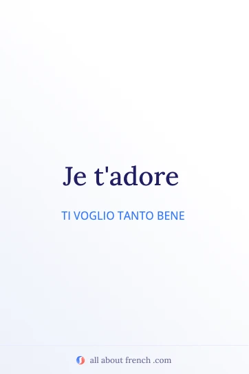 citazione francese estetica je tadore