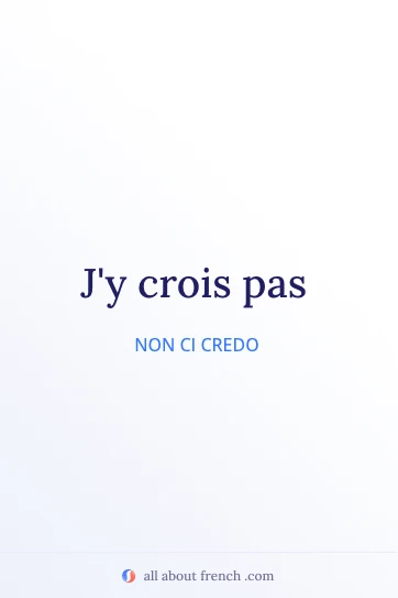 citazione francese estetica jy crois pas