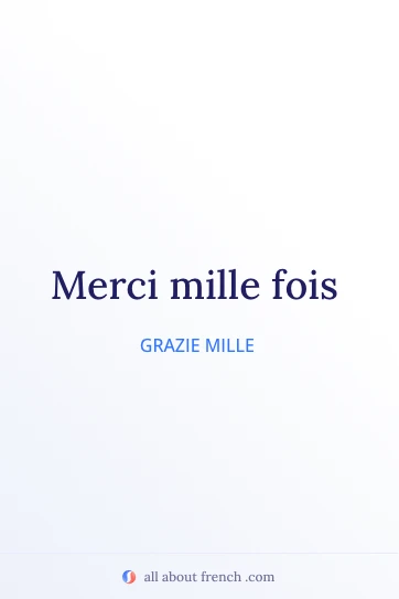 citazione francese estetica merci mille fois