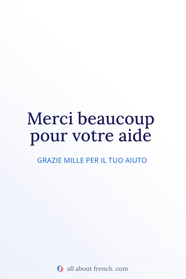 citazione francese estetica merci pour votre aide
