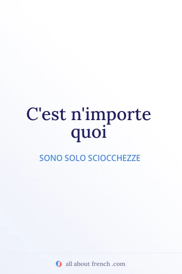 citazione francese estetica nimporte quoi