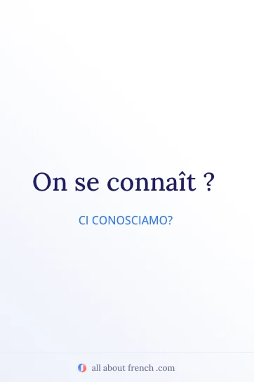 citazione francese estetica on se connait