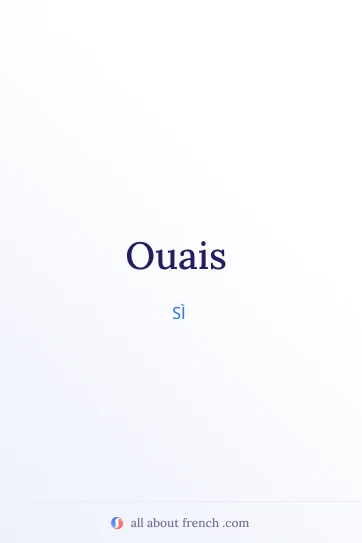 citazione francese estetica ouais