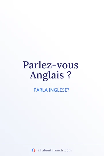 citazione francese estetica parlez vous anglais