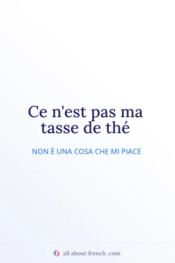 citazione francese estetica pas ma tasse de the