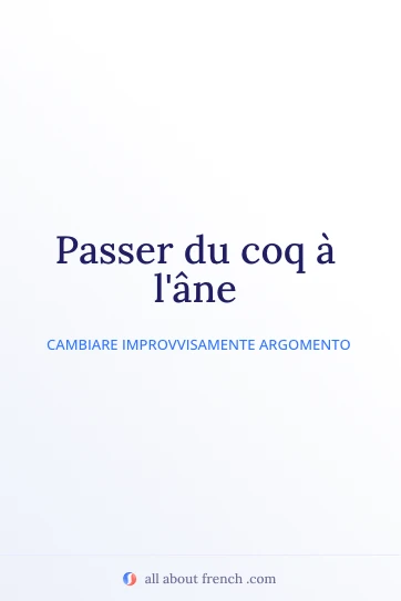 citazione francese estetica passer du coq a lane