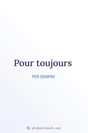 citazione francese estetica pour toujours