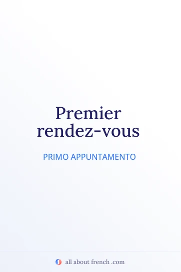 citazione francese estetica premier rendez vous