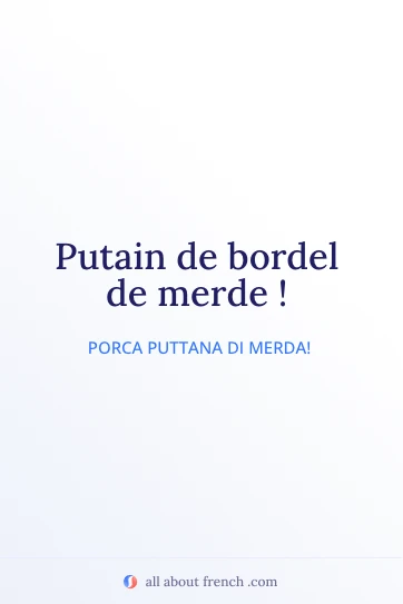 citazione francese estetica putain de bordel de merde
