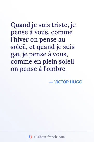 citazione francese estetica quand triste quand gai pense vous