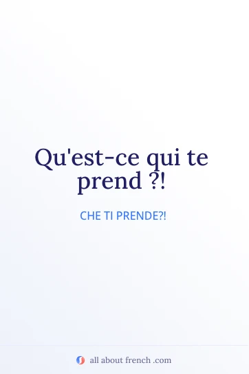 frase francese estetica quest ce qui te prend