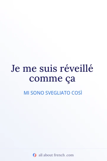 citazione francese estetica reveille comme ca