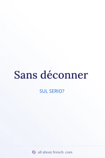 citazione francese estetica sans deconner