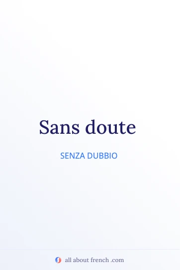 citazione francese estetica sans doute