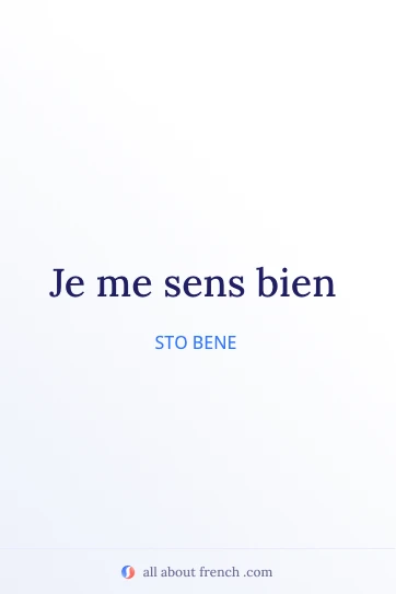 citazione francese estetica je me sens bien