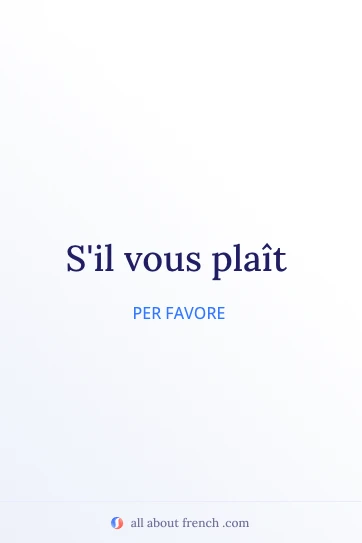 citazione francese estetica sil vous plait