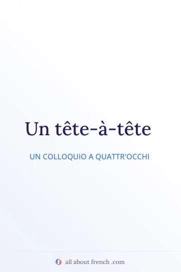 espressione francese estetica tete a tete