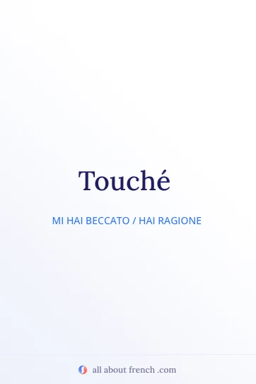 citazione francese estetica touche