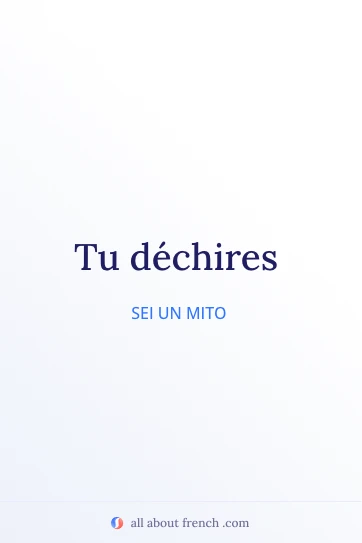 citazione francese estetica tu dechires