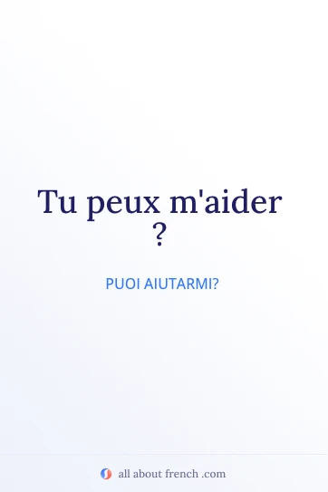 Citazione francese estetica tu peux maider