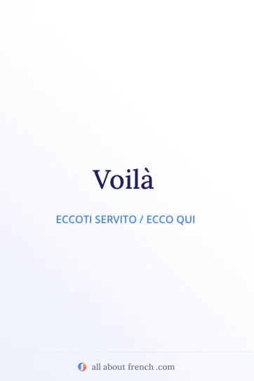 citazione francese estetica voila