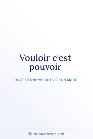 citazione francese estetica vouloir cest pouvoir