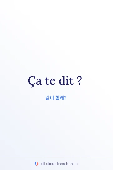 ca te dit 문구가 담긴 감각적인 프랑스어 명언