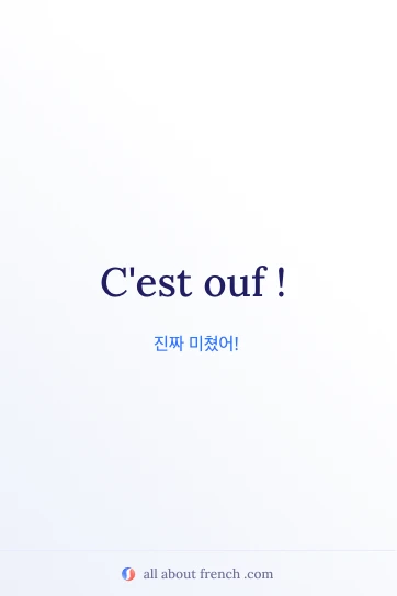 감성적인 프랑스어 명언 cest ouf