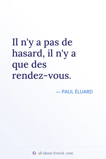 프랑스어 명언 pas de hasard que des rendez vous 감성 이미지