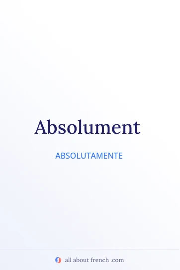 citação francesa estética absolument