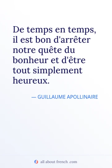 frase francesa estética arreter quete bonheur etre heureux