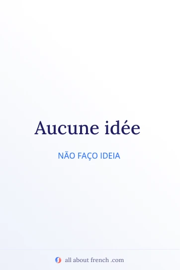 citação estética em francês aucune idee