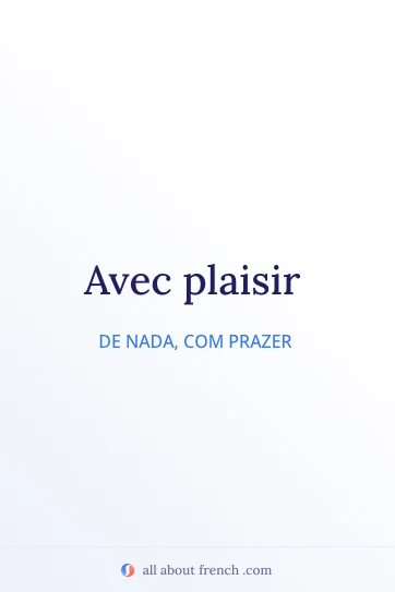 citação francesa estética avec plaisir