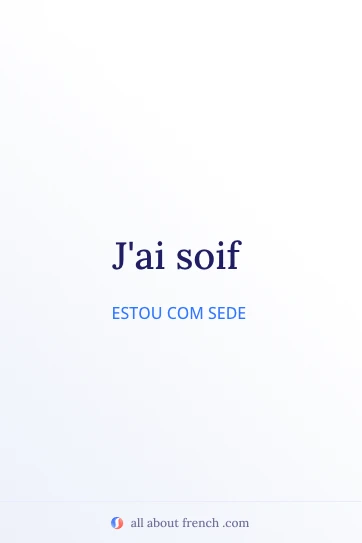 citação francesa estética avoir soif