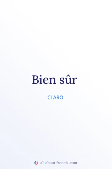 citação estética em francês bien sur