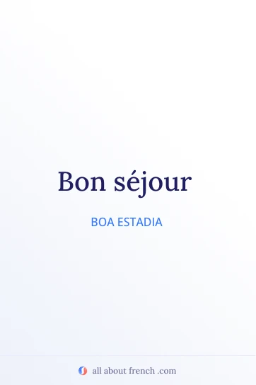 citação francesa estética bon sejour