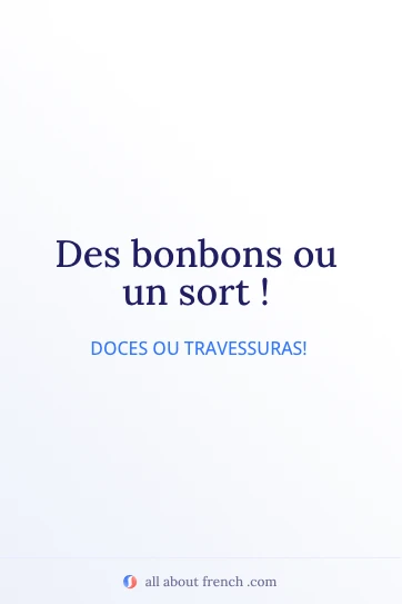 citação estética em francês des bonbons ou un sort