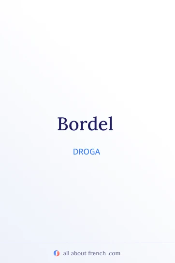 citação francesa estética bordel