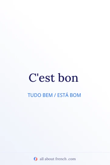 frase francesa estética cest bon