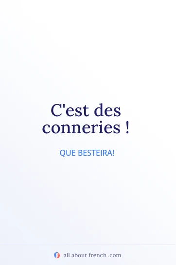 citação francesa estilosa c'est des conneries