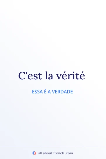 frase francesa estética cest la verite