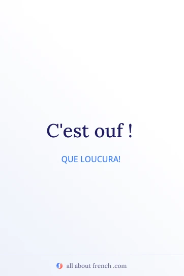 frase francesa estilosa c'est ouf
