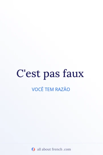 citação francesa estética cest pas faux