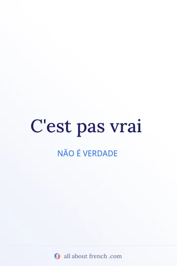 citação francesa estética cest pas vrai