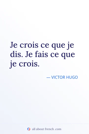 frase francesa estética croire ce que dire faire ce que croire