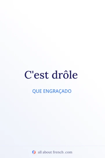 citação em francês estética drole