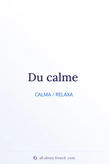 citação estética em francês du calme