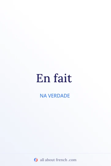 citação francesa estética en fait
