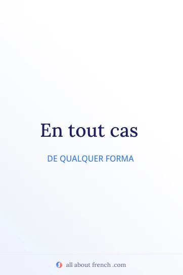 citação em francês estética en tout cas